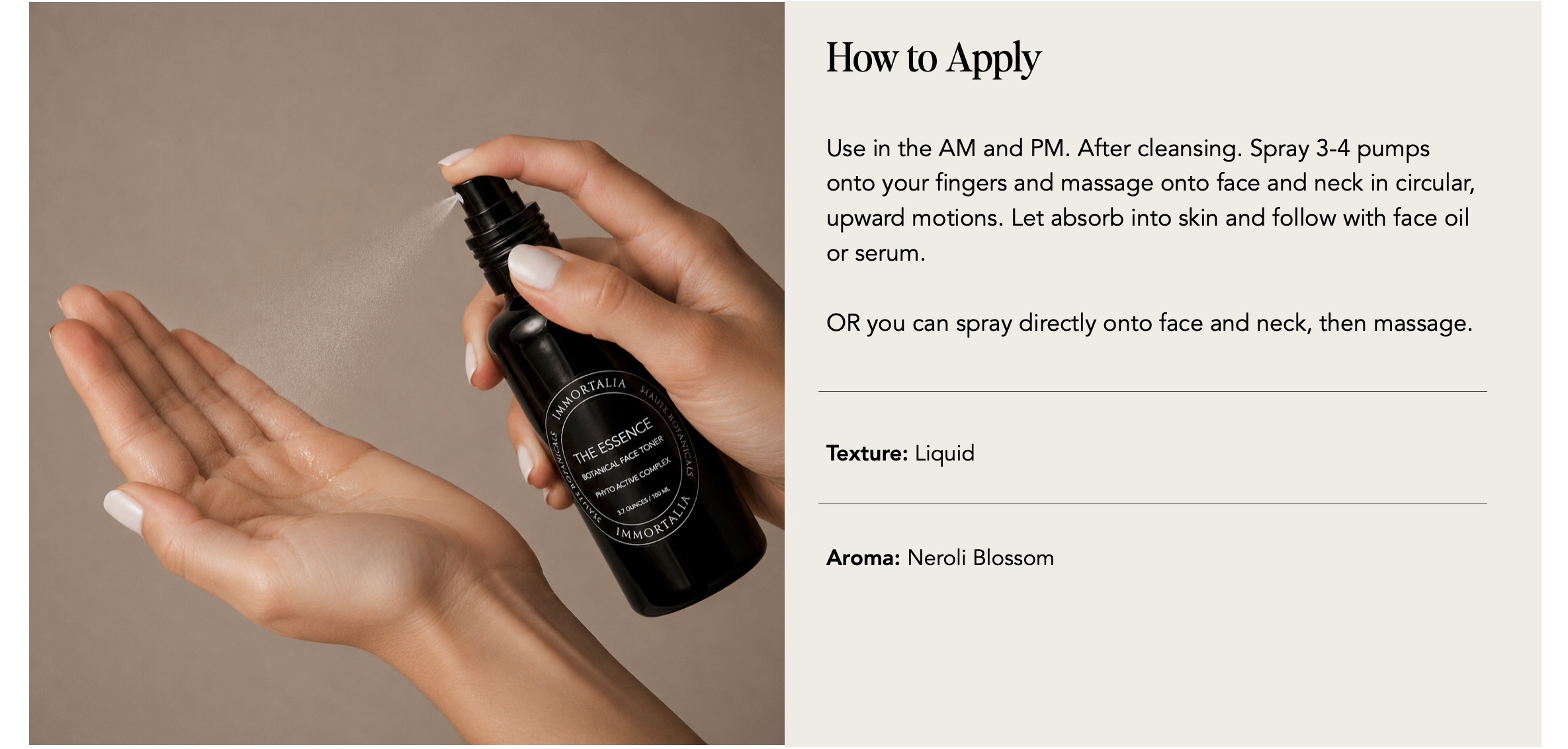immortalias best selling essence anti-aging toner